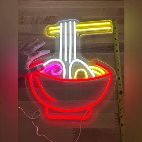 LED Neon Stylized Ramen Bowl Light